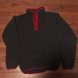 Grey and red patagonia sweater